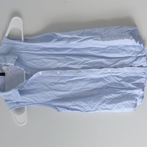 Pinstripe button up blouse